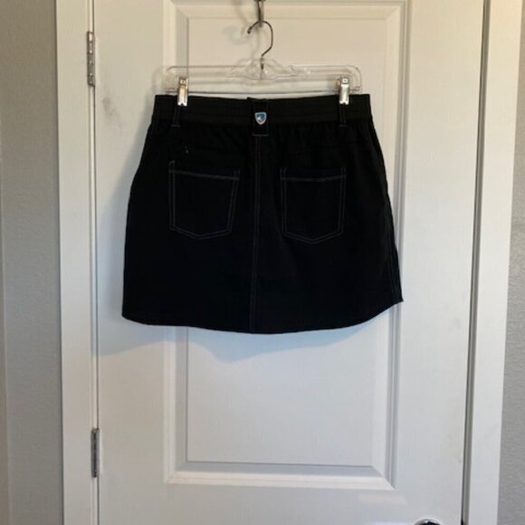 KUHL Strattus Stretch Mini Skort Skirt Black 6 - Picture 4 of 14